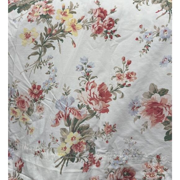VTG 90s Ralph Lauren Full sheet set (Fitted Flat 2 Pillow Cases) Shabby cottage - Picture 2 of 9